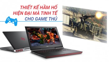 Laptop Gaming Dell 7567 core i7 7700HQ Ram 16GB SSD 128GB HDD 500GB GTX 1050 15.6 inch Full HD nguyên zin
