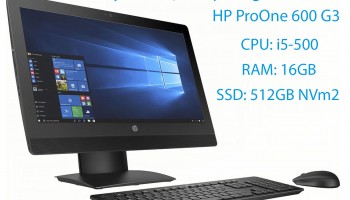 Máy tính bộ văn phòng All-in-One HP ProOne 600 G3 Core i5-6500 Ram 8GB SSD 256GB Màn hình 21.5 Inch FHD
