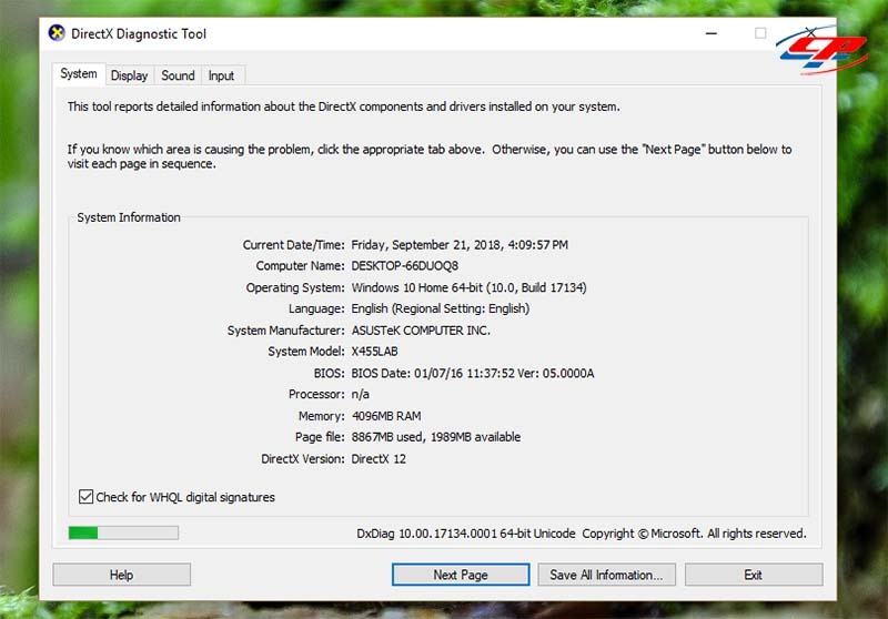 Kiểm tra cấu hình, thông tin phần cứng laptop Cách test laptop cũ về yếu tố cấu hình